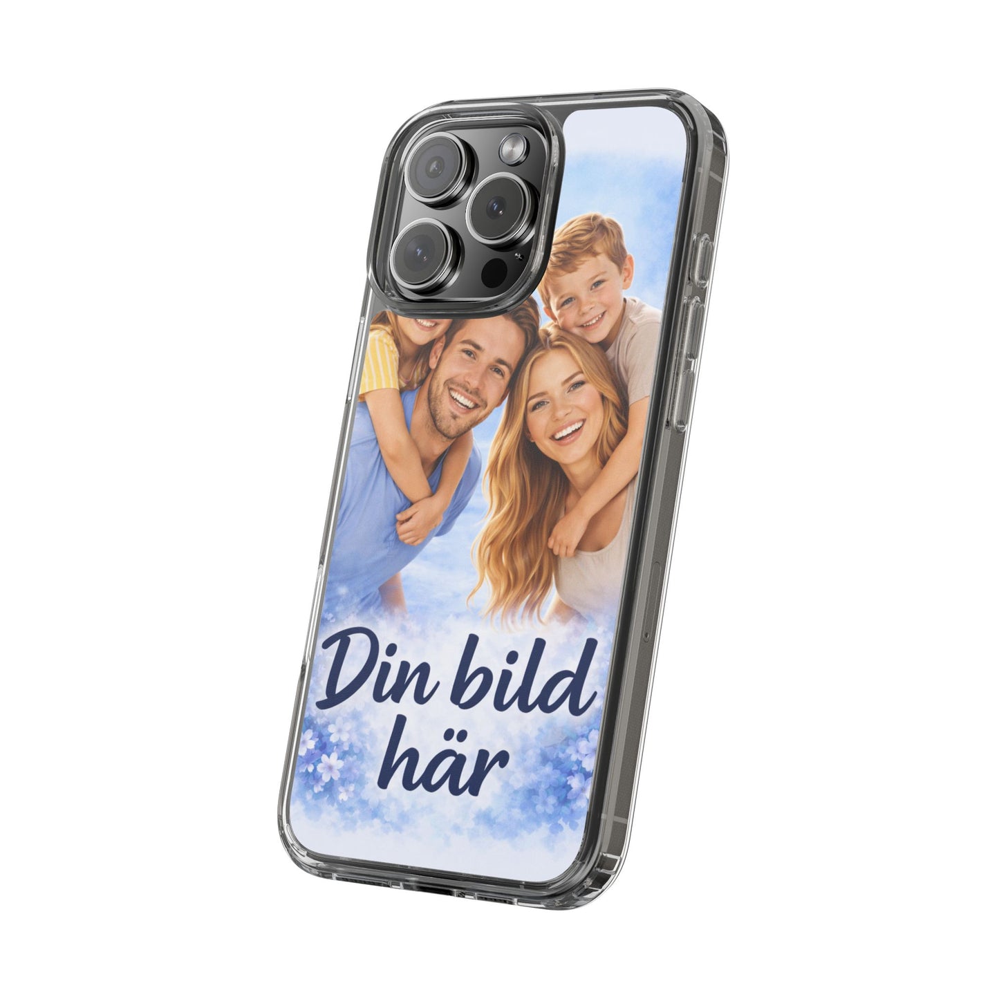 Custom Clear Phone Case – Personalized Photo "Din bild här" Protective Cover