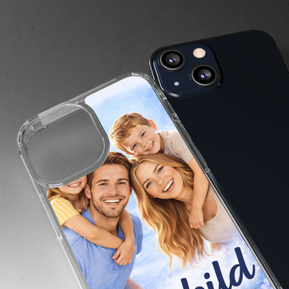 Custom Clear Phone Case – Personalized Photo "Din bild här" Protective Cover