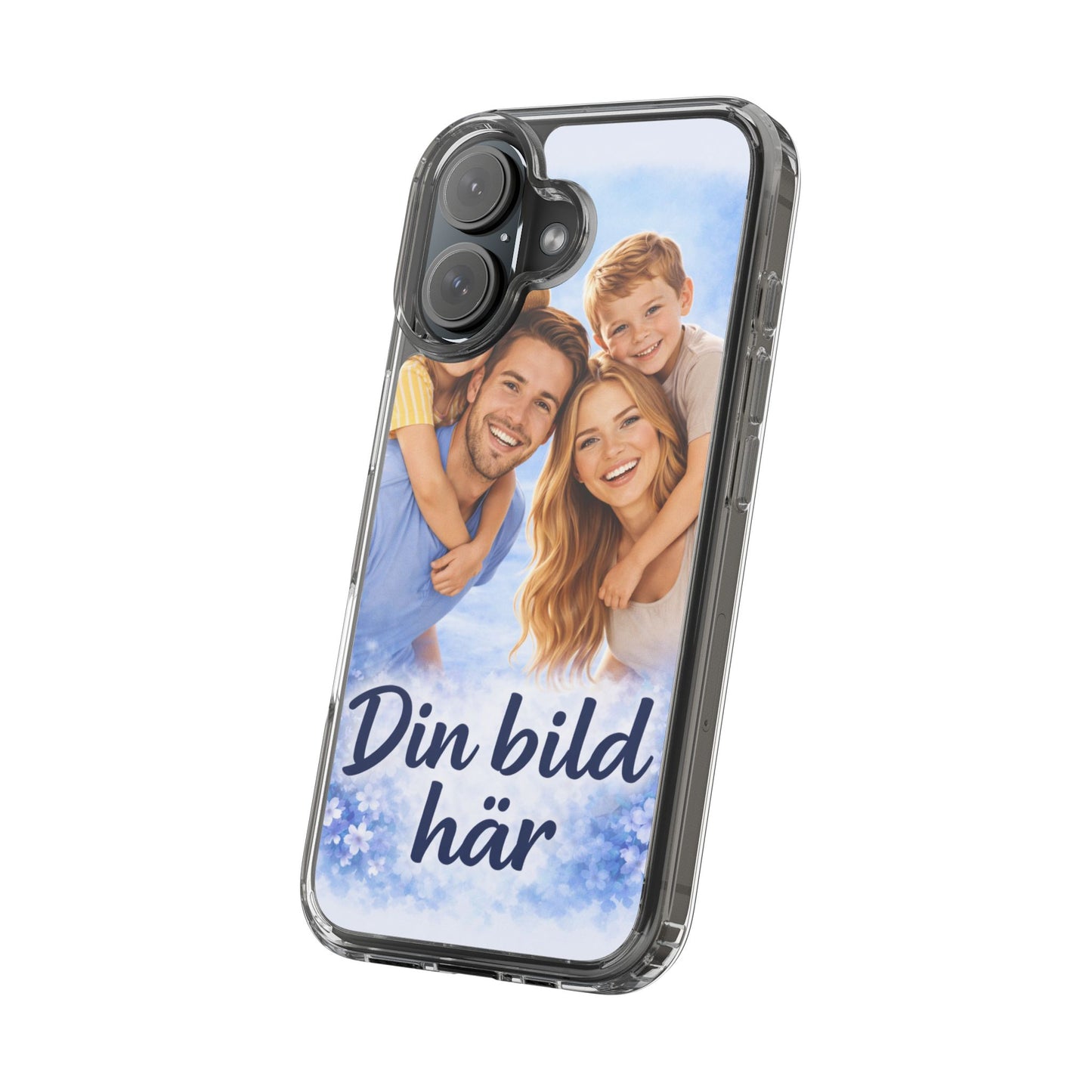Custom Clear Phone Case – Personalized Photo "Din bild här" Protective Cover