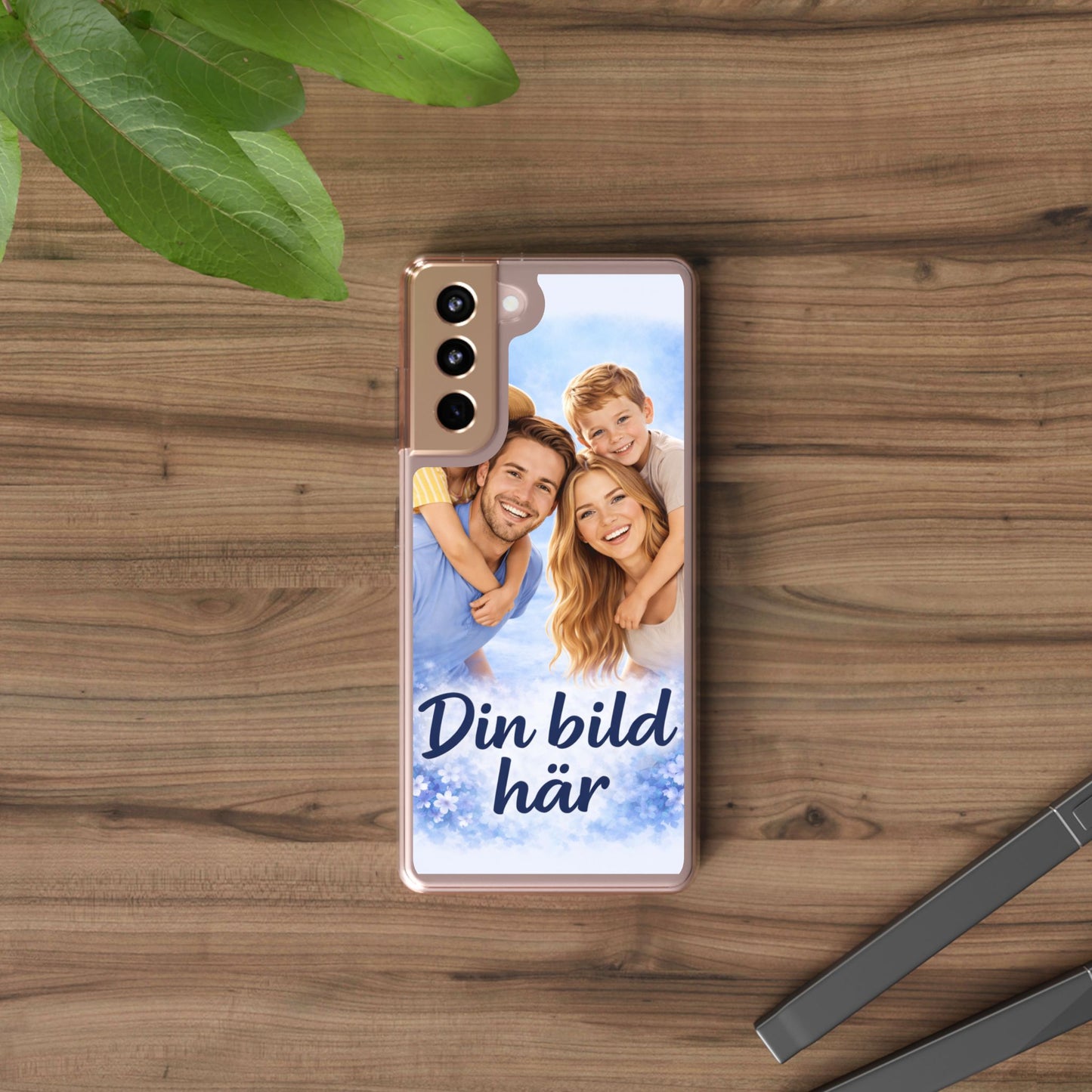 Custom Clear Phone Case – Personalized Photo "Din bild här" Protective Cover