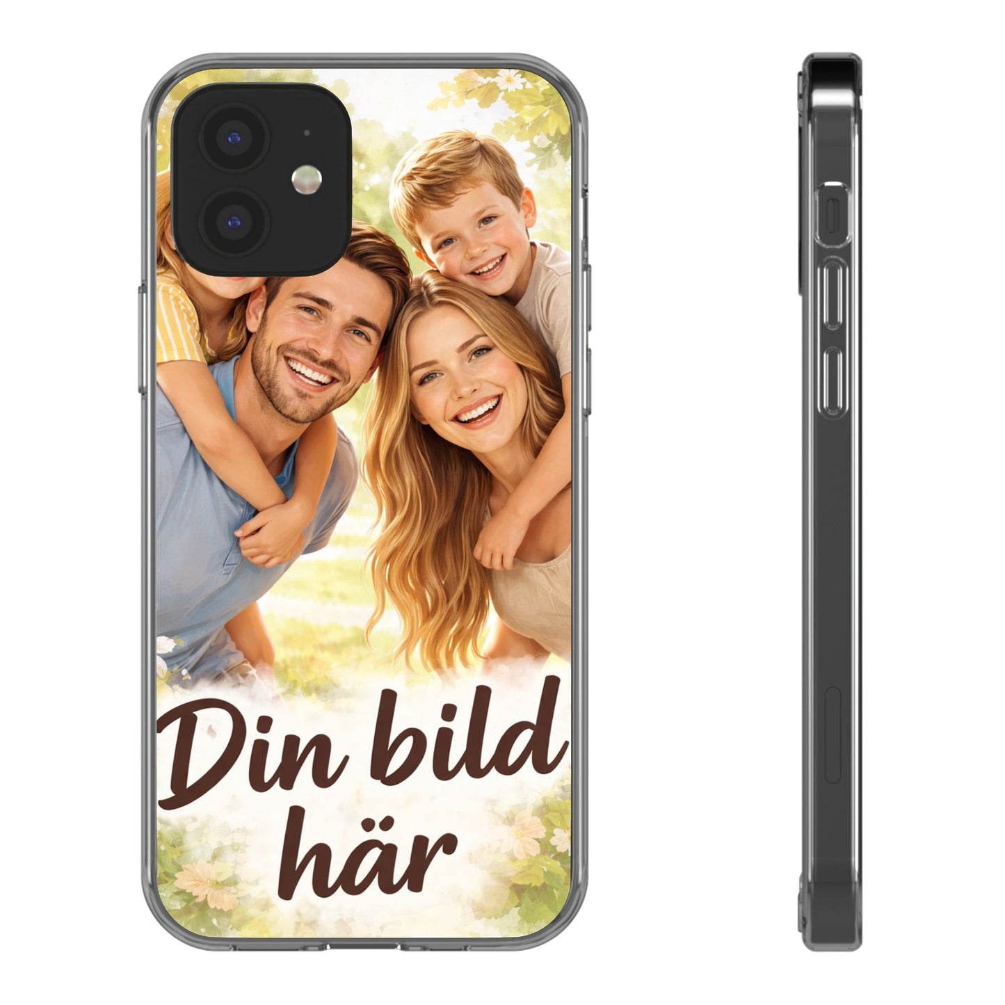 Personalized Clear Phone Case — 'Din bild här' Custom Photo iPhone Case