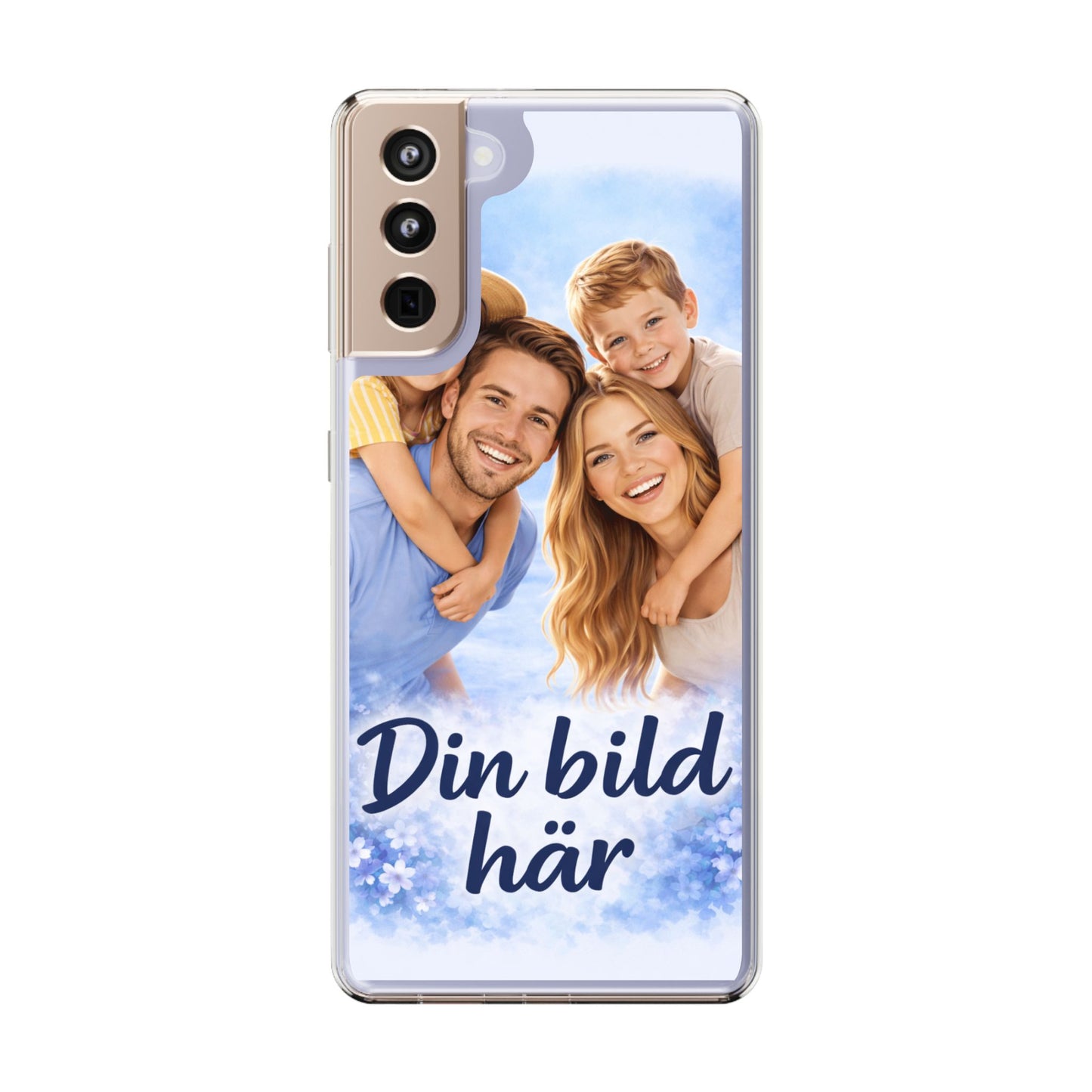 Custom Clear Phone Case – Personalized Photo "Din bild här" Protective Cover