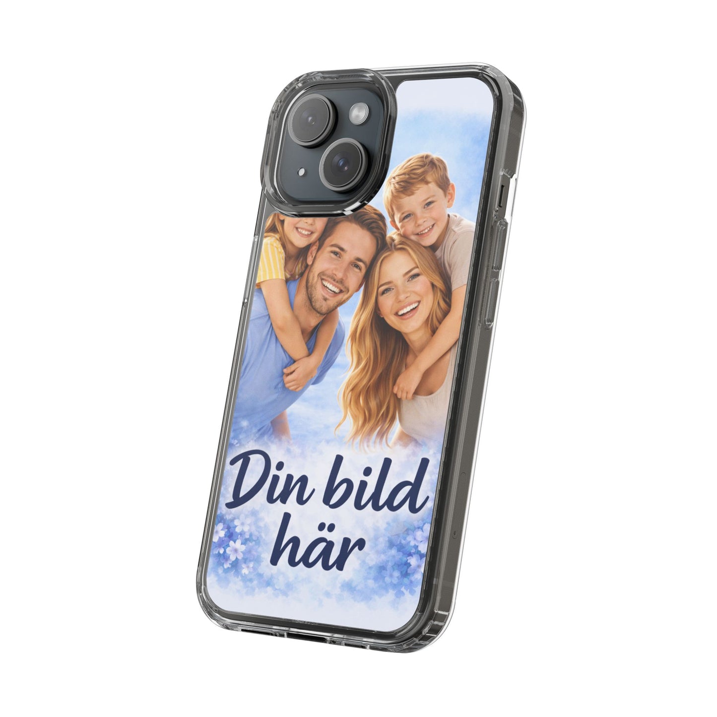 Custom Clear Phone Case – Personalized Photo "Din bild här" Protective Cover