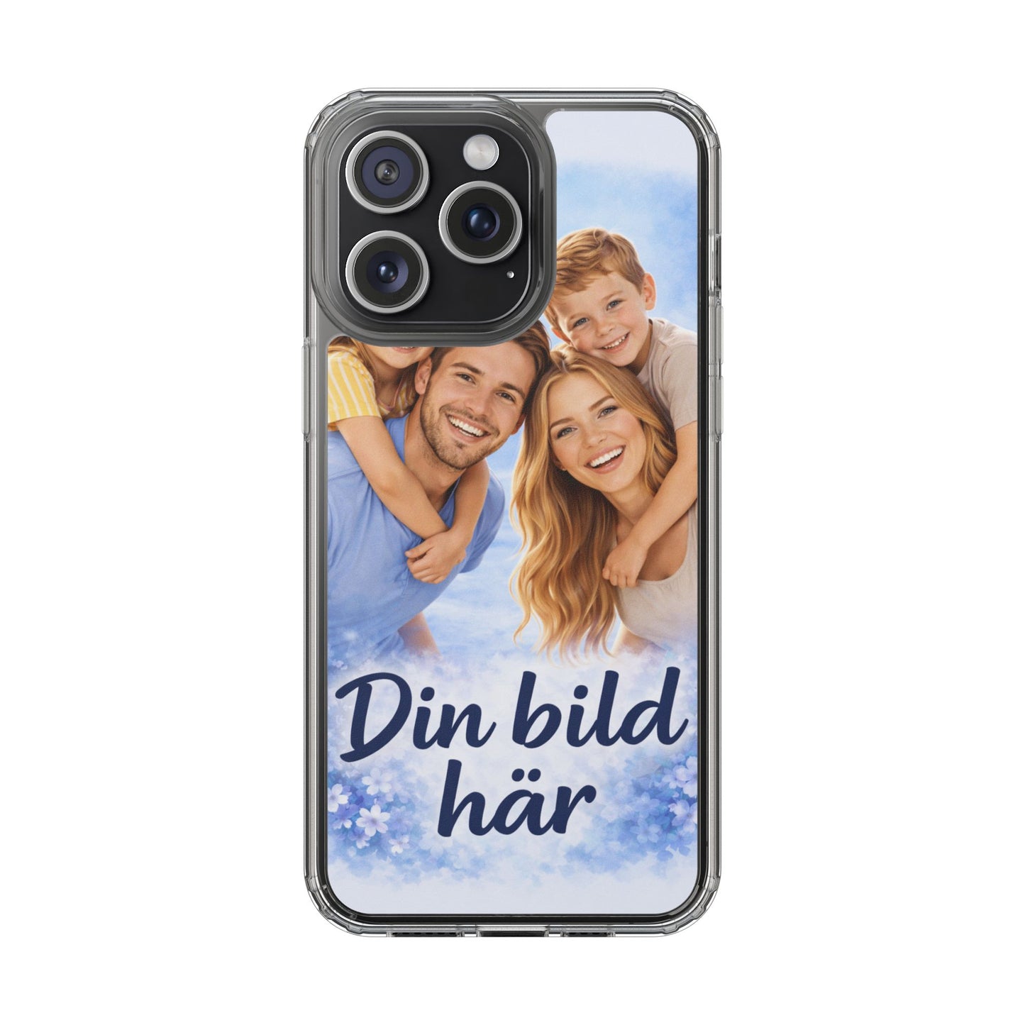 Custom Clear Phone Case – Personalized Photo "Din bild här" Protective Cover