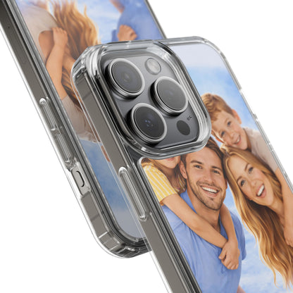 Custom Clear Phone Case – Personalized Photo "Din bild här" Protective Cover