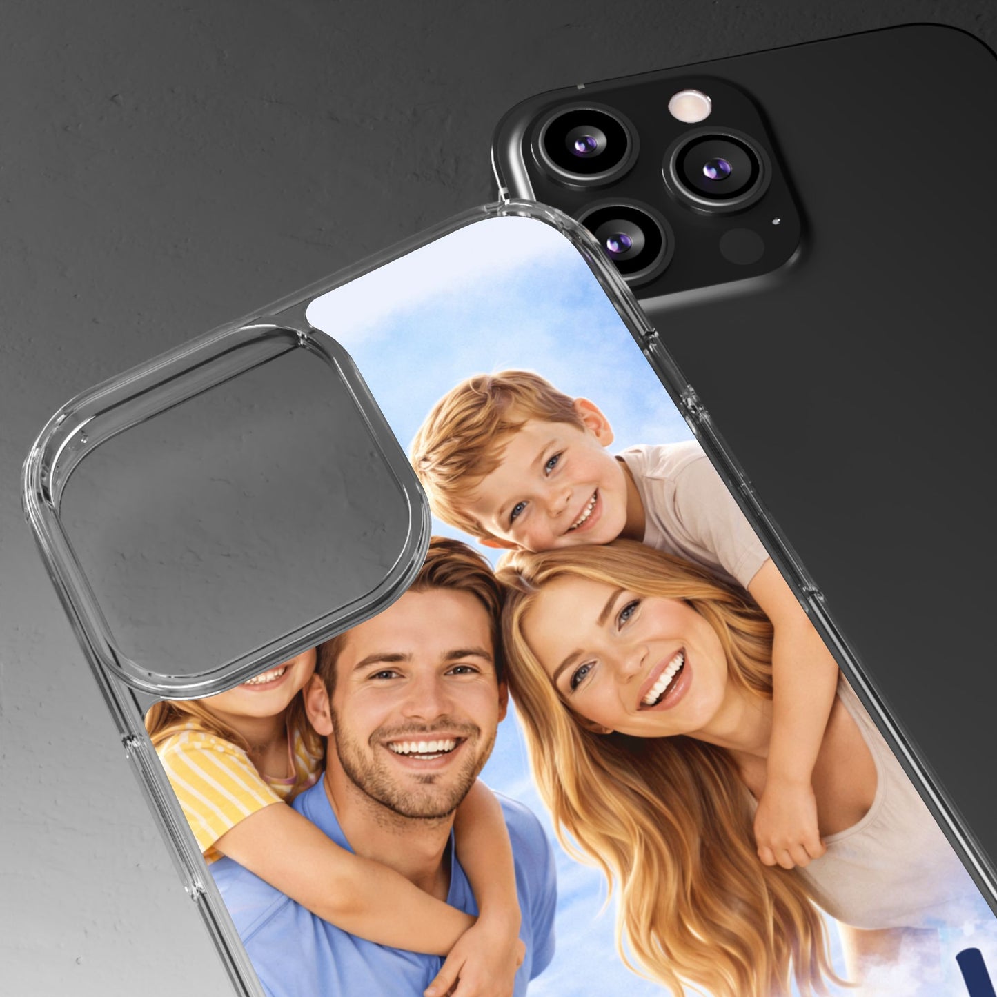 Custom Clear Phone Case – Personalized Photo "Din bild här" Protective Cover