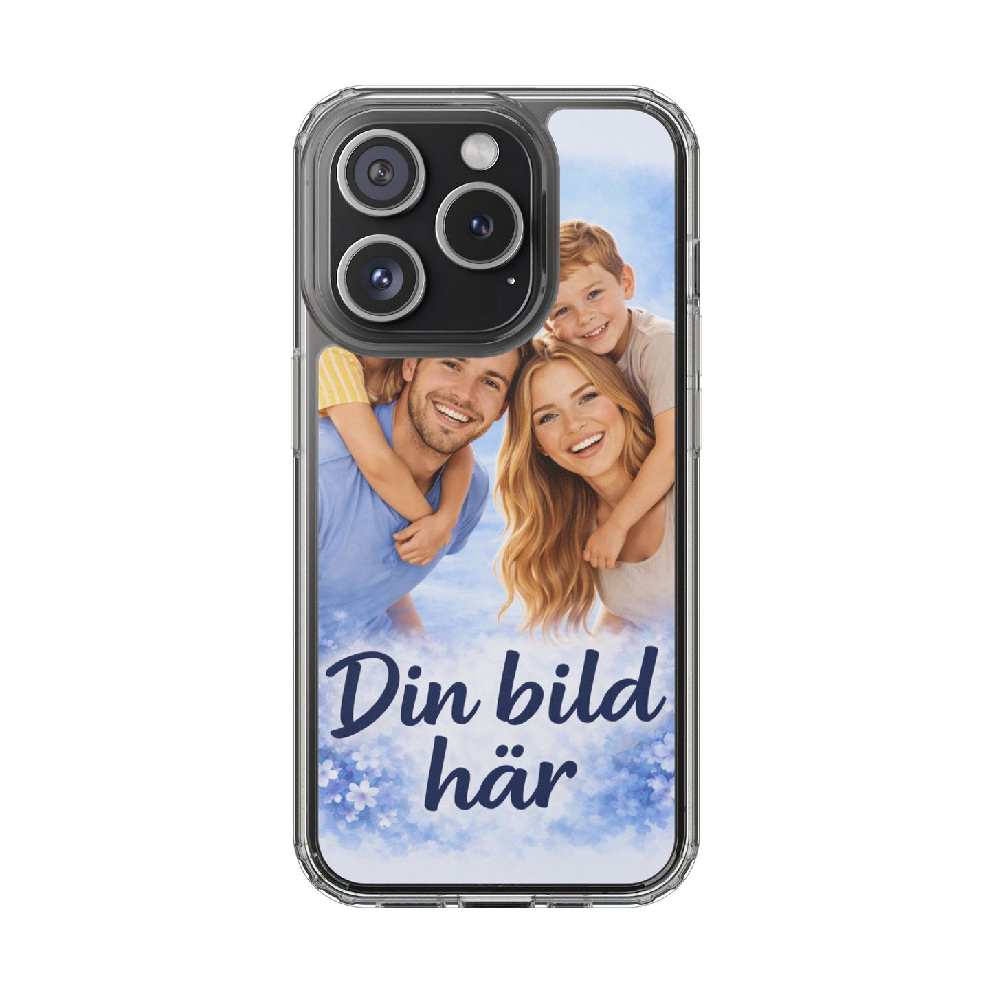 Custom Clear Phone Case – Personalized Photo "Din bild här" Protective Cover