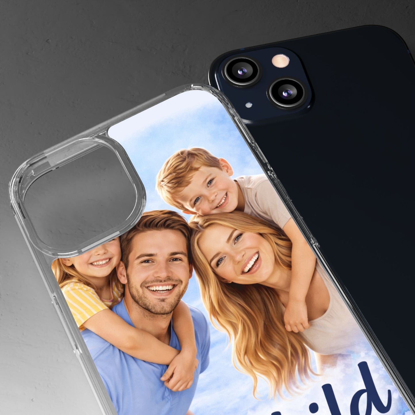Custom Clear Phone Case – Personalized Photo "Din bild här" Protective Cover