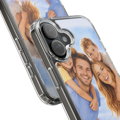 Custom Clear Phone Case – Personalized Photo "Din bild här" Protective Cover