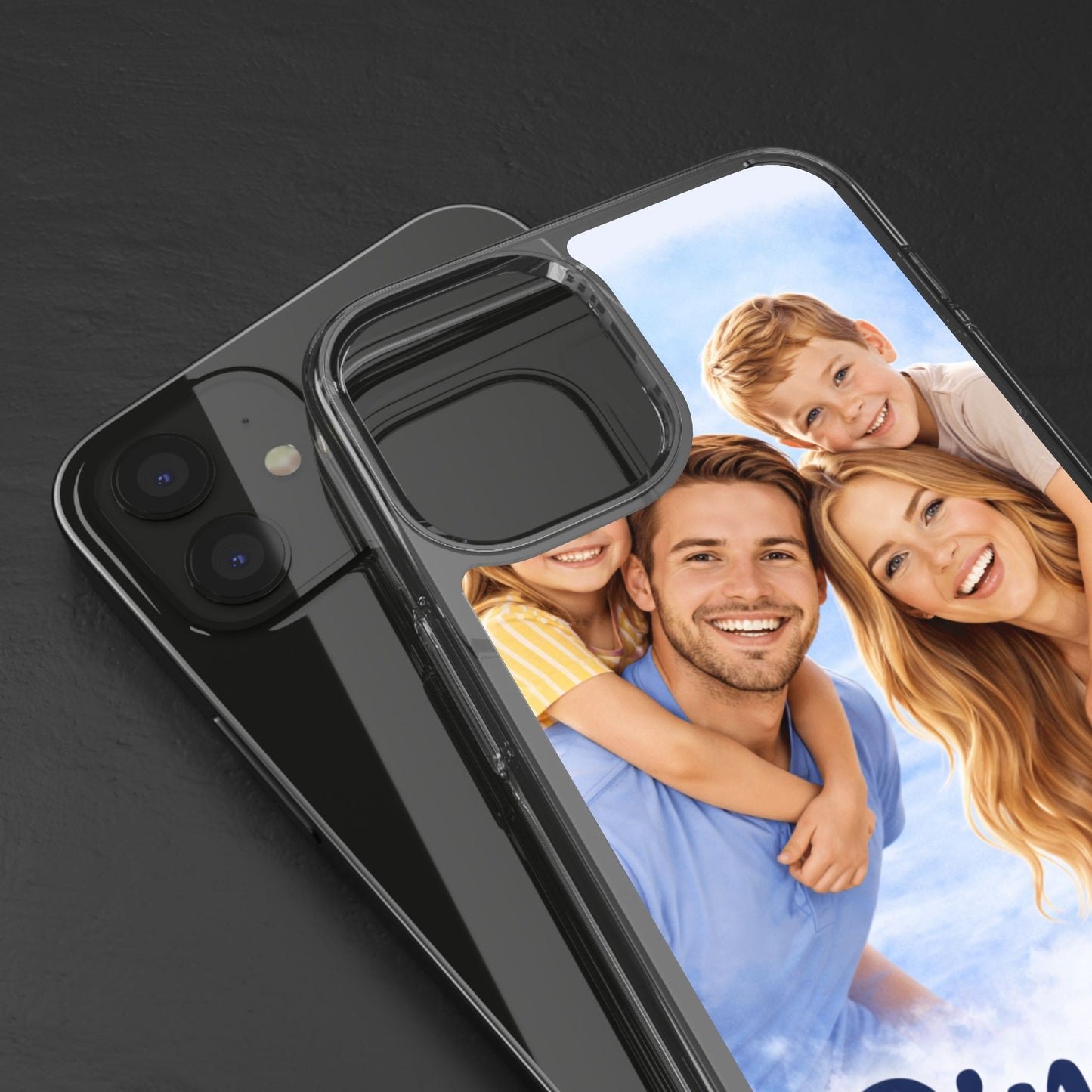 Custom Clear Phone Case – Personalized Photo "Din bild här" Protective Cover