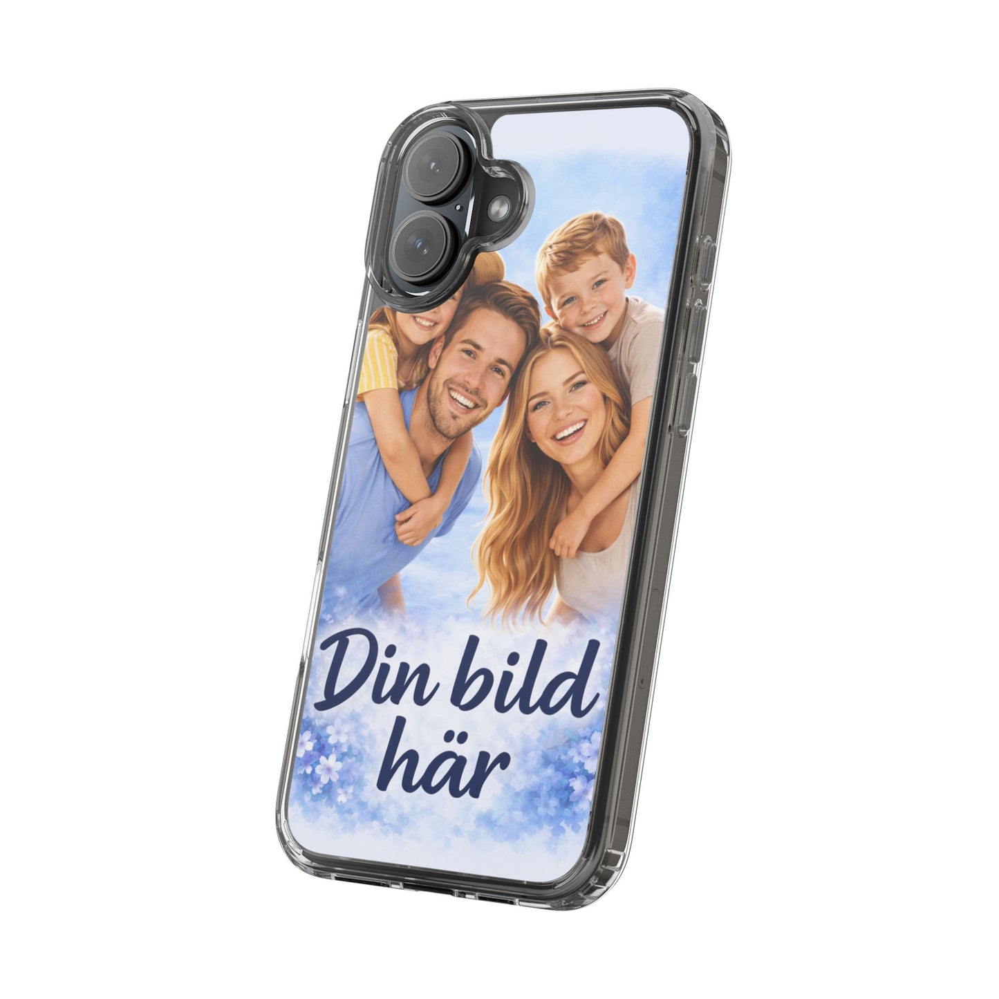 Custom Clear Phone Case – Personalized Photo "Din bild här" Protective Cover