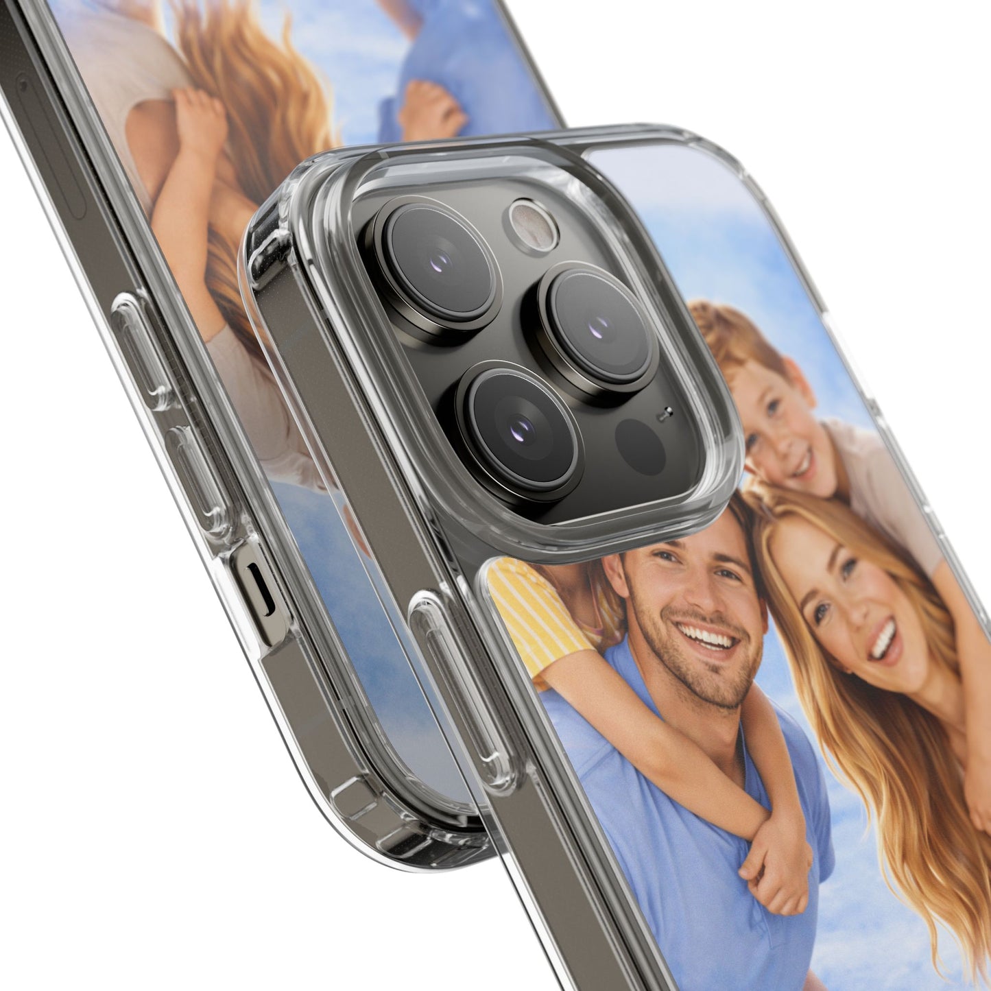 Custom Clear Phone Case – Personalized Photo "Din bild här" Protective Cover