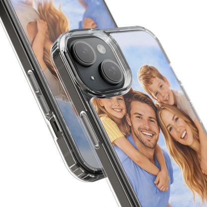Custom Clear Phone Case – Personalized Photo "Din bild här" Protective Cover