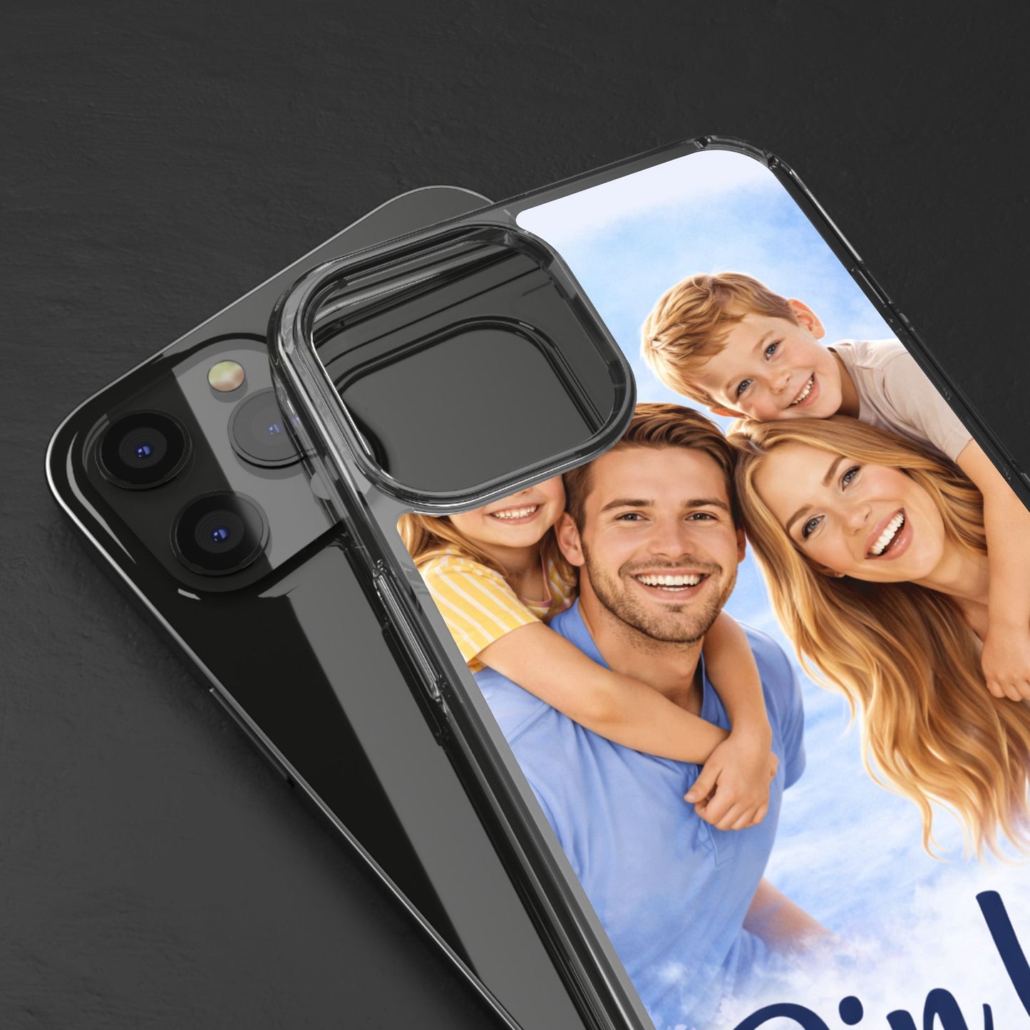 Custom Clear Phone Case – Personalized Photo "Din bild här" Protective Cover