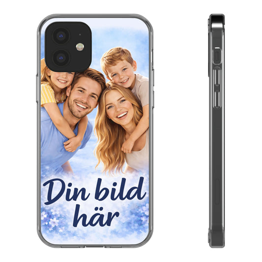 Custom Clear Phone Case – Personalized Photo "Din bild här" Protective Cover