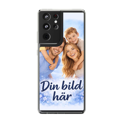 Custom Clear Phone Case – Personalized Photo "Din bild här" Protective Cover