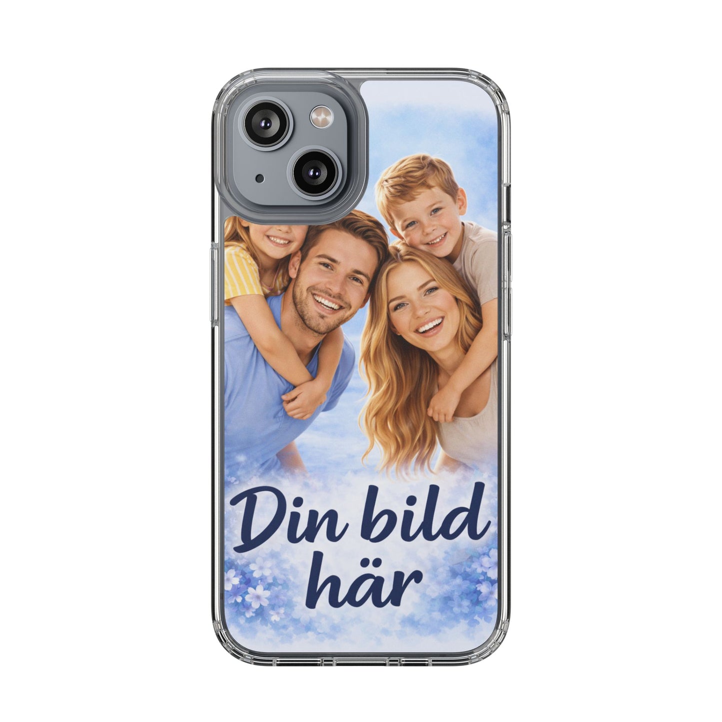 Custom Clear Phone Case – Personalized Photo "Din bild här" Protective Cover