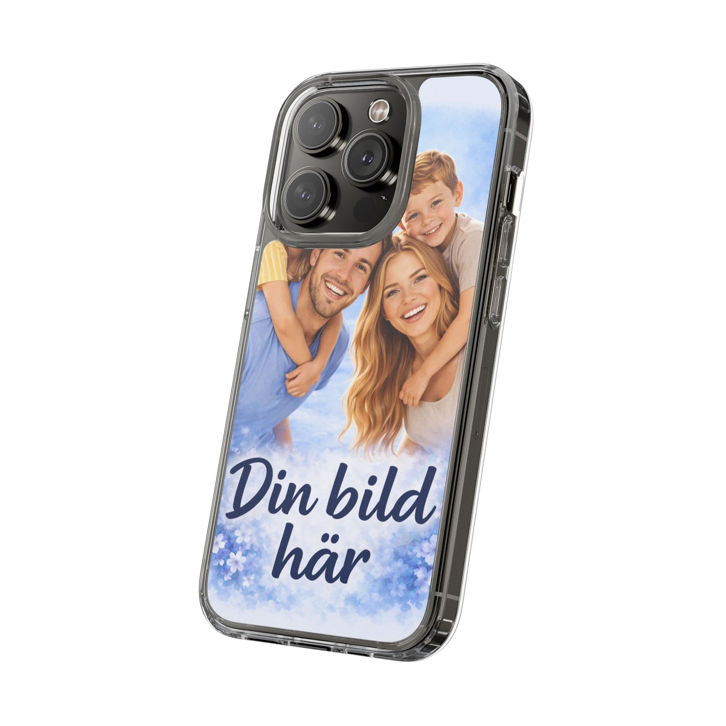 Custom Clear Phone Case – Personalized Photo "Din bild här" Protective Cover