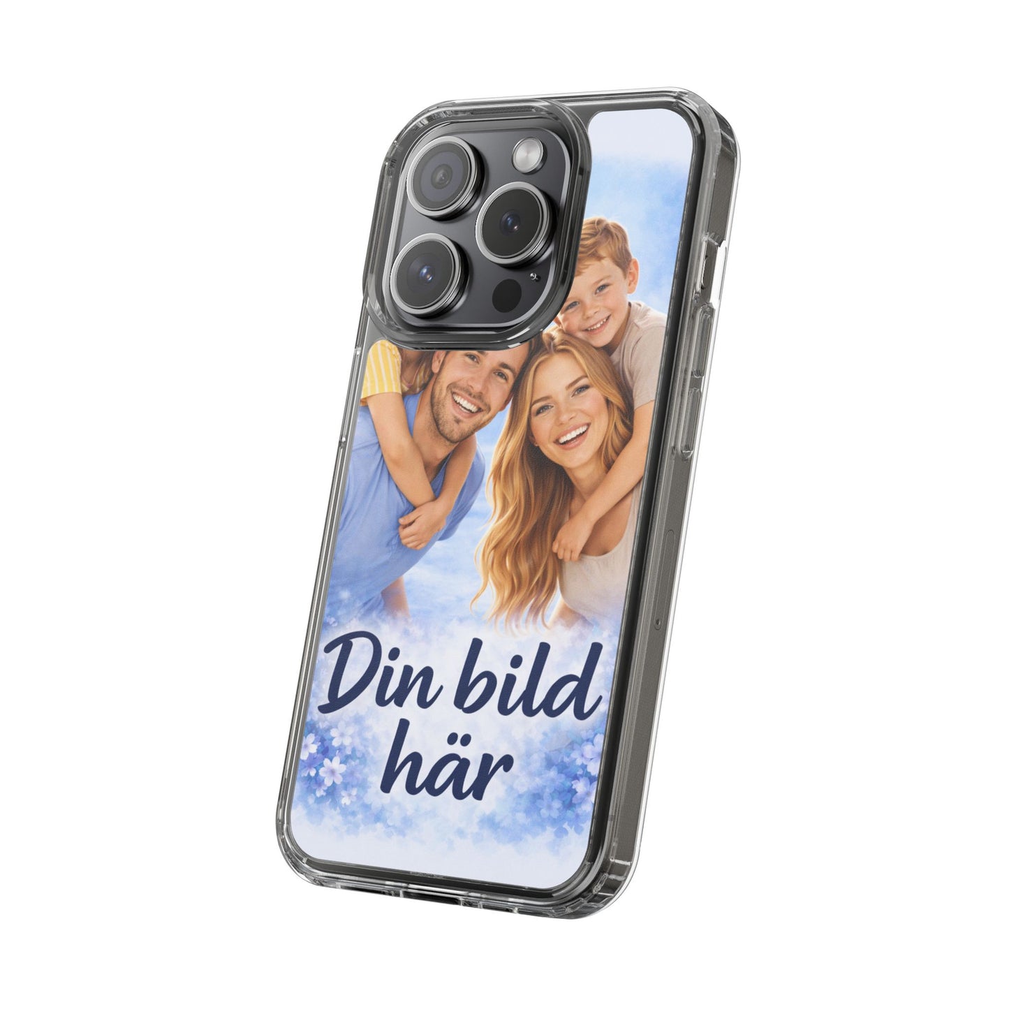 Custom Clear Phone Case – Personalized Photo "Din bild här" Protective Cover