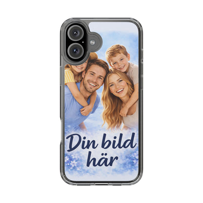 Custom Clear Phone Case – Personalized Photo "Din bild här" Protective Cover