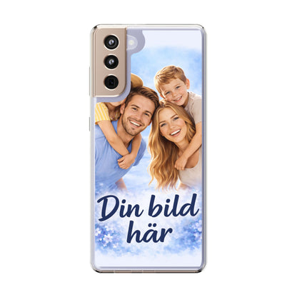 Custom Clear Phone Case – Personalized Photo "Din bild här" Protective Cover