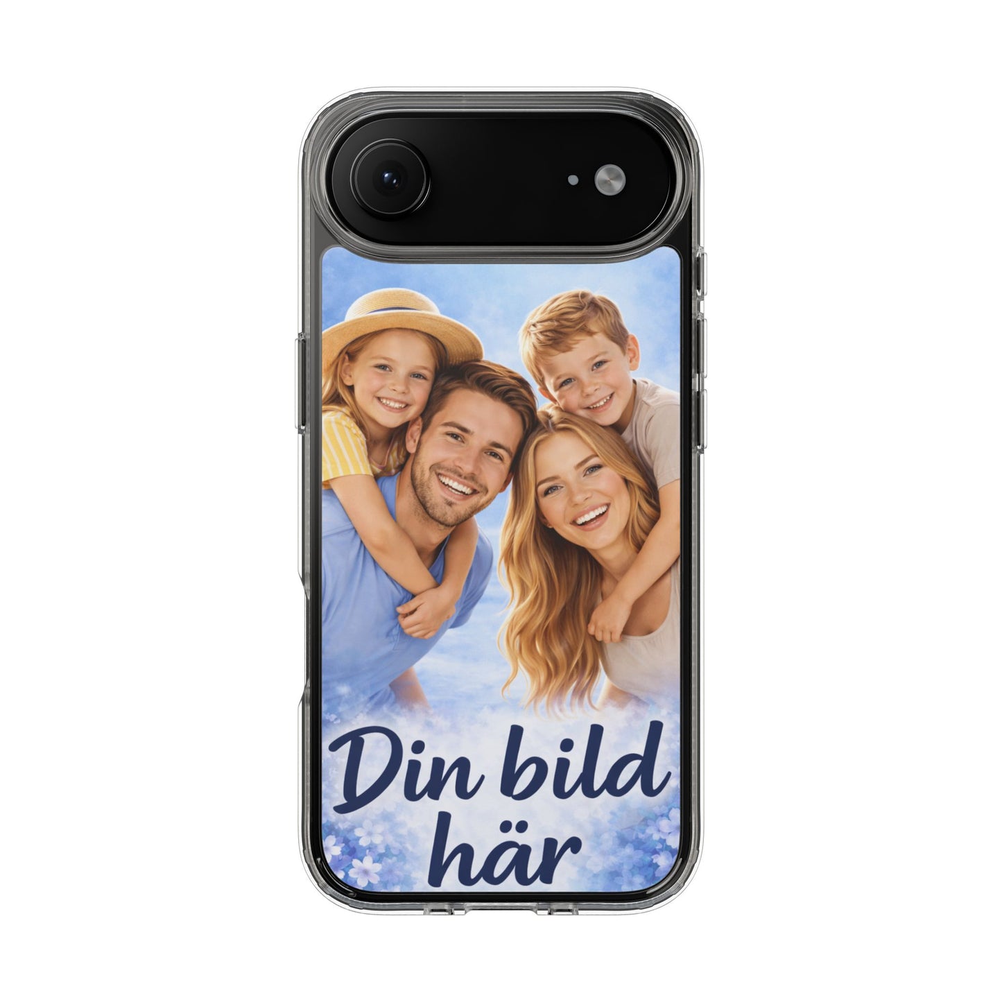 Custom Clear Phone Case – Personalized Photo "Din bild här" Protective Cover