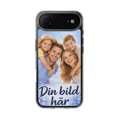 Custom Clear Phone Case – Personalized Photo "Din bild här" Protective Cover
