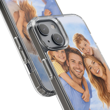 Custom Clear Phone Case – Personalized Photo "Din bild här" Protective Cover
