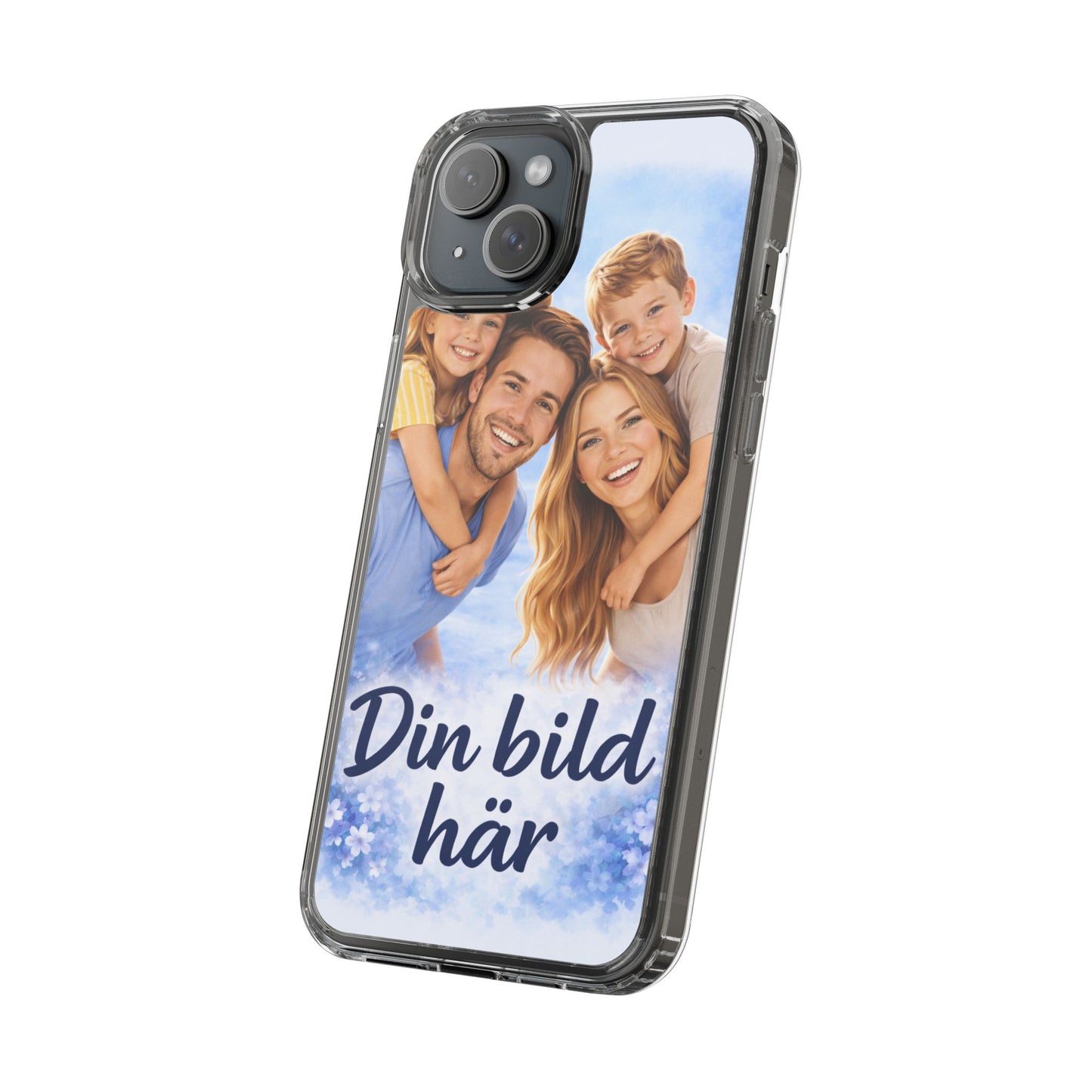 Custom Clear Phone Case – Personalized Photo "Din bild här" Protective Cover