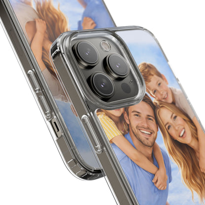 Custom Clear Phone Case – Personalized Photo "Din bild här" Protective Cover
