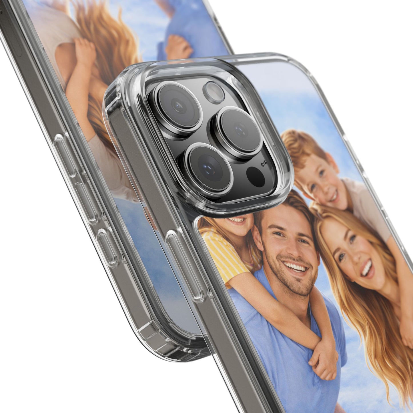 Custom Clear Phone Case – Personalized Photo "Din bild här" Protective Cover