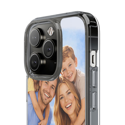 Custom Clear Phone Case – Personalized Photo "Din bild här" Protective Cover