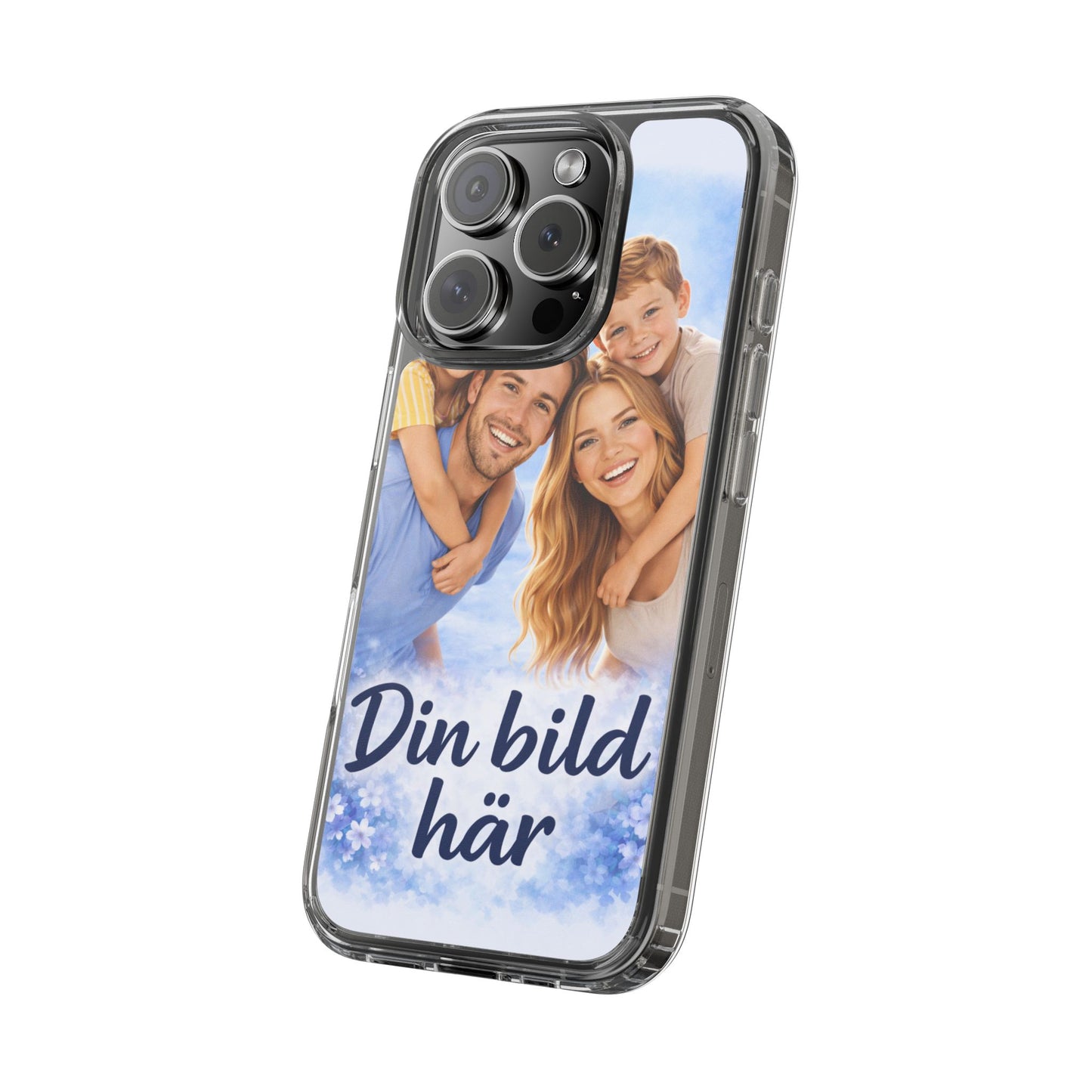 Custom Clear Phone Case – Personalized Photo "Din bild här" Protective Cover